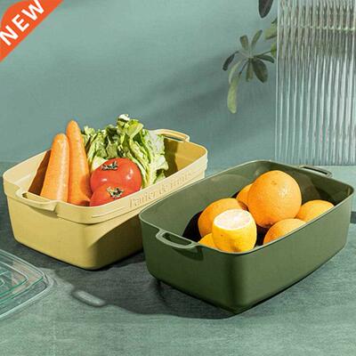 1 Set Unique Drain Basket Double-layer Reusable Colander