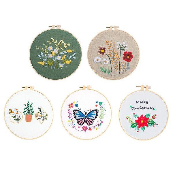 Handmade Embroidery Traditional Chinese Style Plant