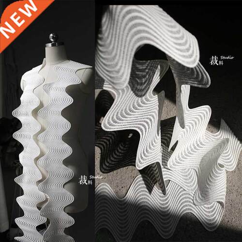 Concave Shape Creative Curved Line Hollow Texture Lace