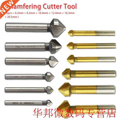 Countersink Drill Bit 6pcs/1pcs 3 Flute 90 Degree Round Hand