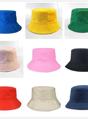 FREE SHIPPING Solid Cheap Women Bucket Hat For Men Hiking Ca