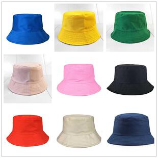 FREE SHIPPING Solid Cheap Women Bucket Hat For Men Hiking Ca