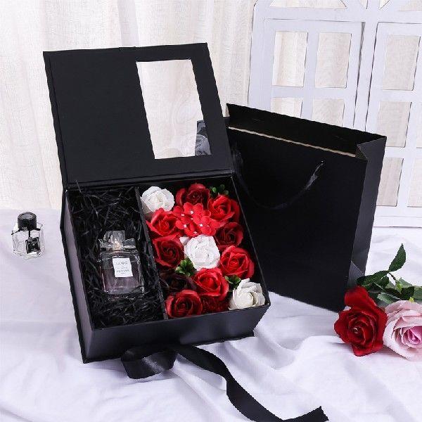 Paper Gift Package&Display Box With Clear PVC Window