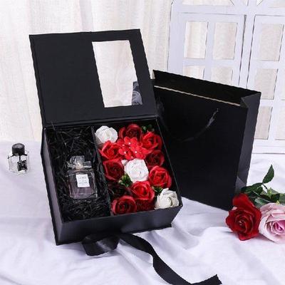 Paper Gift Package&Display Box With Clear PVC Window