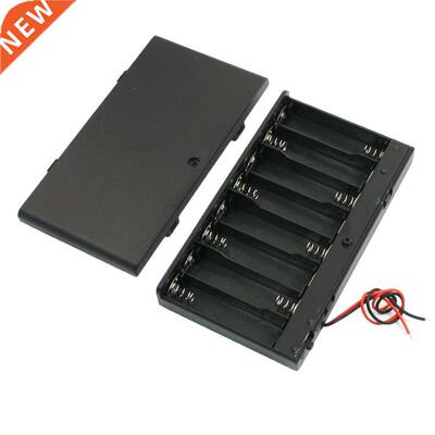 Spring Loaded 8 x 1.5V AA Case Holder Box Storage w Cover
