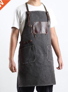 Vintage Canvas Workshop Aprons With Pockets Craftsman