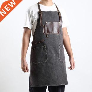 Vintage Canvas Workshop Aprons With Pockets Craftsman