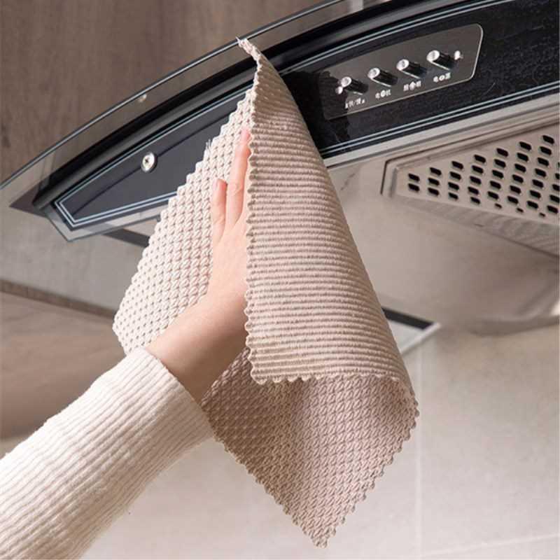 Anti-Grease Wiping Rags Kitchen Efficient Super Absorbent