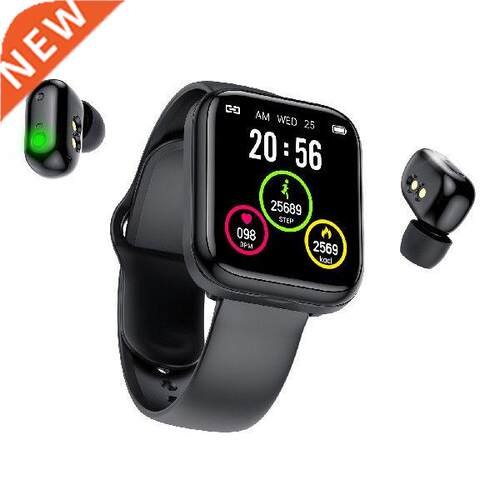 Smart Watch 2 In 1 Watch Bluetooth Earbuds Combo Fitness