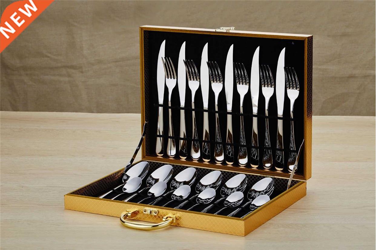 western tableware steak cutlery set knife fork spoon
