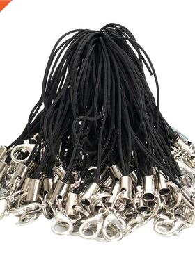 100pcs Colorful Double Circle Lobster Clasp Lanyard Strap Co