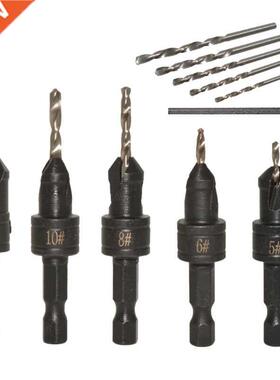 Hexagon Shank Countersink Drill Bits Set Carpentry Chamfer D