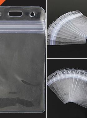 10pcs/Lot Horizontal Transparent Vinyl Plastic ID Card Badg