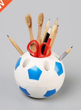 1Pc Pen Pencil Holder Football Shaped Pen Container Brush Sc