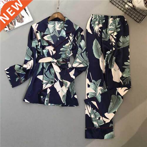 Lisacmvpnel Spring Printing Pattern Women Pajama Set Rayon S