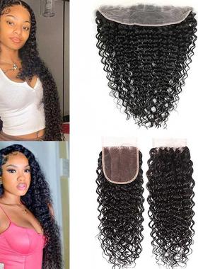 Deep Wave 4X4 1X4 Lace Closure HD Transparent Lace Frontal