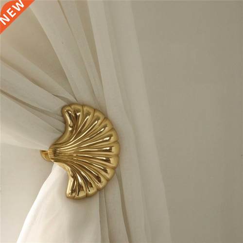 Designer Shell Shape Brass Vintage Curtain Hook Art Brass