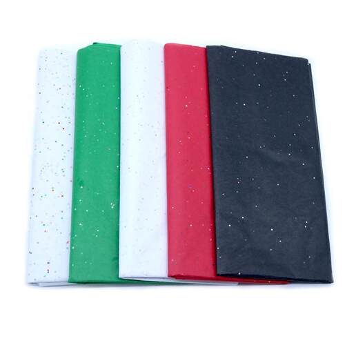 10 Sheets Glitter Tissue Paper Flower Clothing Shirt Shoes G