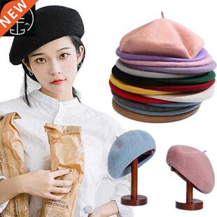 Women Girl Beret French Artist Warm Wool Winter Beanie Hat