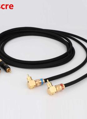 HI-End Top Grade RCA Male To Right Angled RCA Audio Extensio