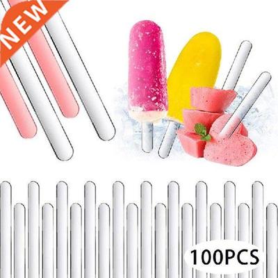 100pcs 15cm Ice Cream Sticks Acrylic with Protective Film