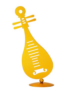 Luxury Office Clef Modern Gold Music Note Figurine Iron Art