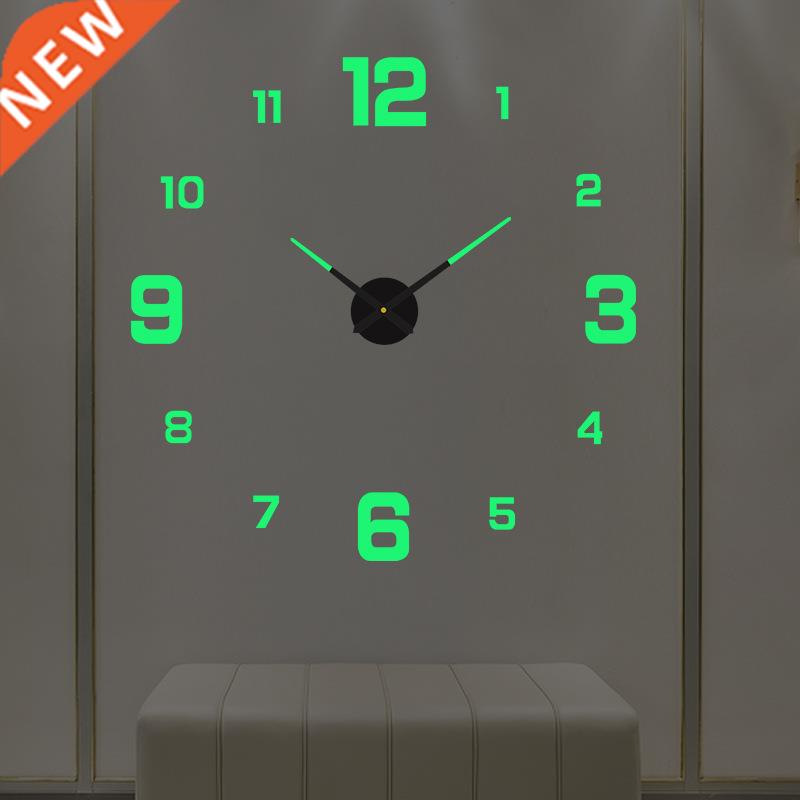 Wall Clock D Luminous  Digital Clock Wall Stickers Quart