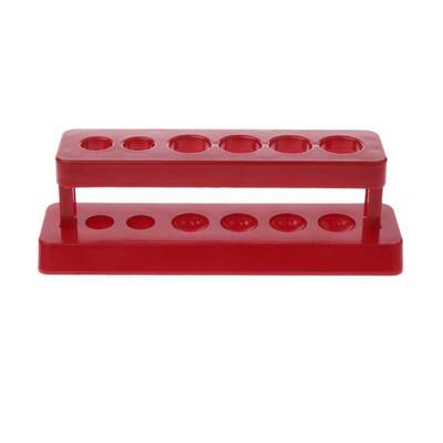 1pcTest Tube Holder 6 Hole Plastic Rack Red Stand Burette St