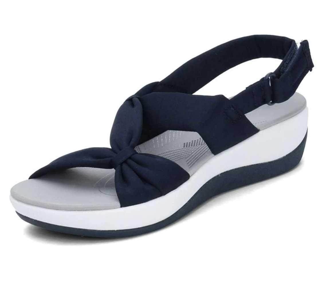 Women Sandals 2021 Summer Closed Toe Roman Sandals Women Bow
