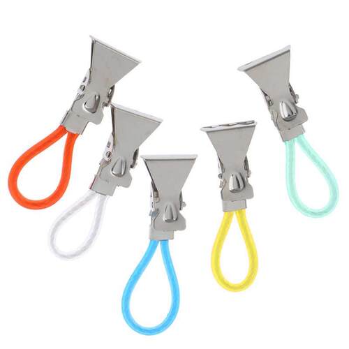 5/8pcs Household Tea Towel Hanging Clips Clip On Hooks Hand