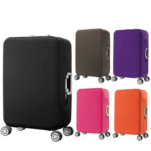 Travel thick elastic protective ver solid color luggage dust