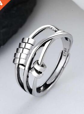 Anxiety Ring Women Men Runner Fidget Anxiety Ring With Bead