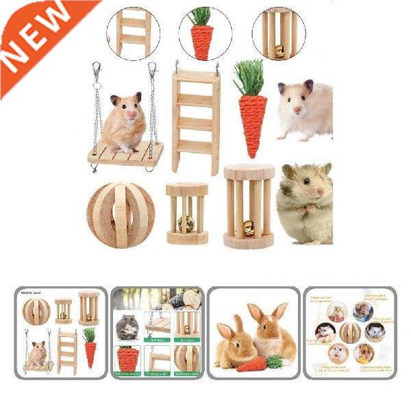 2021 6Pcs Hamster Chew Toys Multiple Types Exercise