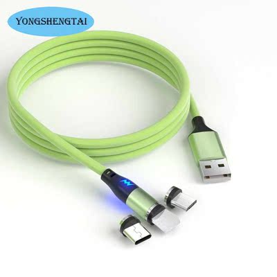 3A Magnetic Liquid Silicone Charge Cable Fast Charging USB