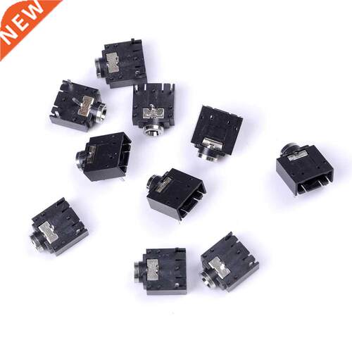 3 Pin 10 Pcs PCB Mount Female 3.5mm Stereo Jack Socket Conne