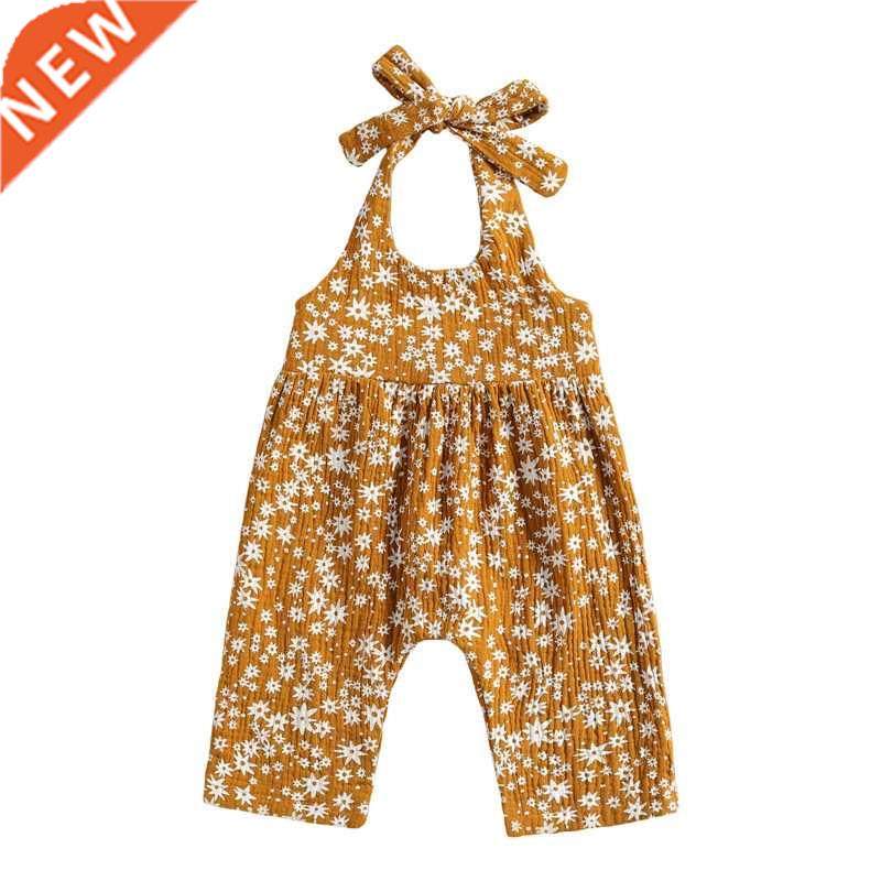 Lovely Summer Baby Girls Rompers Toddler Kids Girls Strap Sl