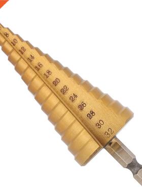 3Pcs 1/4 Inch Step Drill Bit HSS Step Drill Titanium Step Dr