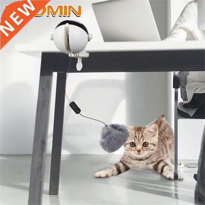 HOOMIN Electric Automatic Lifting Plush Ball Teaser Toys