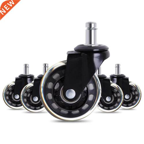 5pcs 3” Heavy Duty Office Chair Caster Wheels Swivel W