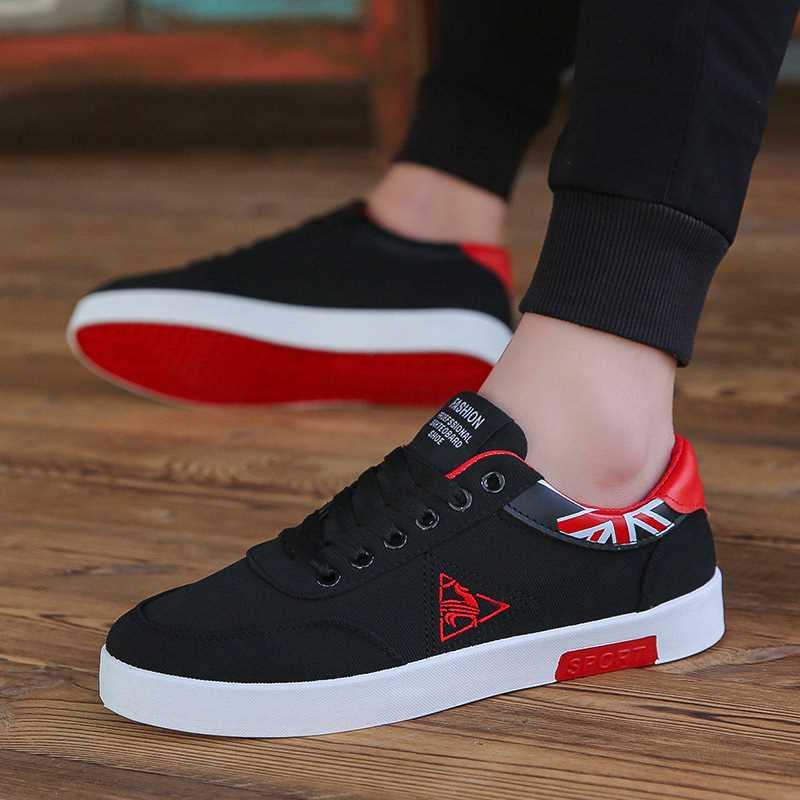 Casual Shoes for Men Lace-up Breathable Sneakers Male Flats