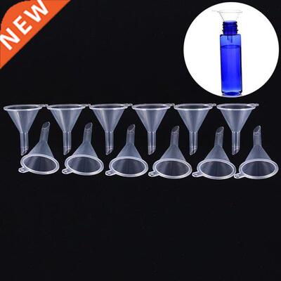 12pcs/set Small Funnel Clear Mini Funnels Packaging Travel T