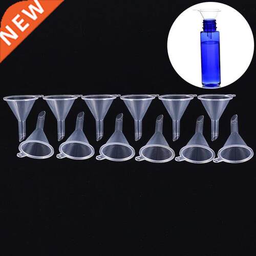 12pcs/set Small Funnel Clear Mini Funnels Packaging Travel T