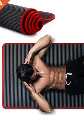 10 mm Extra Thick Non-slip Yoga Mat Natural Rubber NBR Fitne