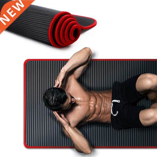 10 mm Extra Thick Non-slip Yoga Mat Natural Rubber NBR Fitne