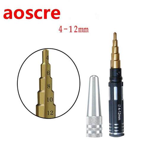 4-12mm pagoda Step Drill Reamer Hole Opener Triangle Shank T