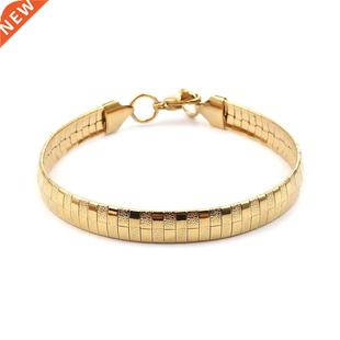 1PC 04 Stainless Steel Bracelets For Men Women Jewelry Silv