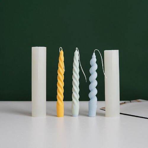 Strip Shape Twist Candle Mould Silicone Mold Simple Design