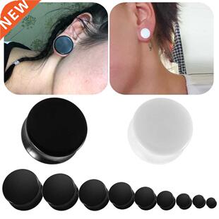 2Pcs Acrylic Ear Gauges Plugs Lobe Piercing Double Flared Ea