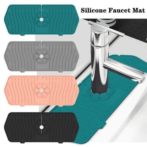 Kitchen Faucet Absorbent Mat Sink Splash Guard Drain Pad