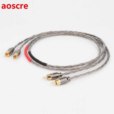HIFI Odin Silver Plated RCA Interconnect Cable RCA to RCA Au